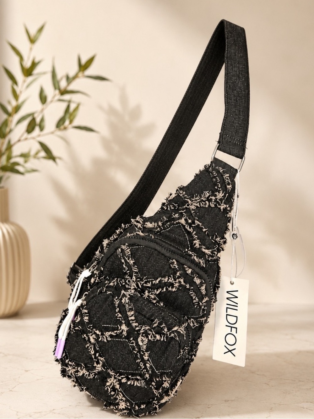 Wildfox Denim Crossbody Bag